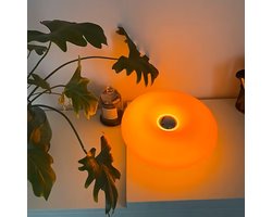Donut Tafellamp Oplaadbaar - LED Nachtlamp - Sfeerlamp met 3 Lichtkleuren voor Slaapkamer en Woonkamer
