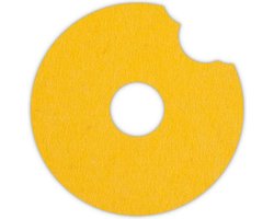 Donut vilt onderzetter - Geel - 6 stuks - ø 9,5 cm Rond - Glas onderzetter - Cadeau - Woondecoratie - Woonkamer - Tafelbescherming - Onderzetters Voor Glazen - Keukenbenodigdheden - Woonaccessoires - Tafelaccessoires