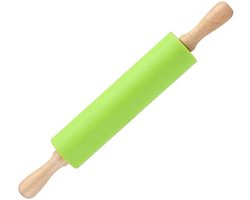 Doodadeals® Deegroller Antikleef - Rolstok - Siliconen - Groen - 1 stuks