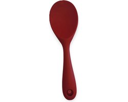 Doodadeals® - Siliconen Rijstlepel - Rijst Opscheplepel - Rijstlepel Kunststof - Rood - 1 stuk
