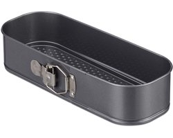 Doodadeals® Springvorm Cake - Cakeblik - Bakblik Rechthoek - Hittebestendig met anti-aanbaklaag - 31 x 12 cm