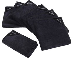 Dooki® Microvezeldoekjes – Theedoeken – Raamdoeken – Vaatdoekjes – Vaatdoeken – 7 stuks gelabeld met weekdagen – Schoonmaakdoekjes – Reinigingsdoekjes – 30 x 30 cm – Zwart