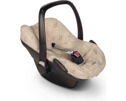 Dooky Seat Cover 0+ Autostoelhoes Romantic Leaves Beige - Universele Autostoelhoes Maxi Cosi CabrioFix, Maxi Cosi hoes Pebble, Maxicosi hoes, Cybex en meer - Autostoelhoes Baby Universeel