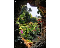 doorkijk posters - Tuin poster - Tuinposter Natuur - Wanddecoratie buiten - Tuin accessoires - Tuindecoratie muurdecoratie tuinposter 70x105 cm
