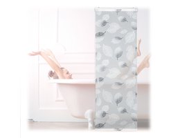 Doorschijnend rolgordijn voor douche en bad - waterafstotend - 1 stuk - 60 x 240 cm