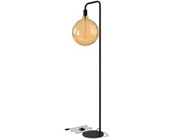 Doos 2x Calex U-Line Vloerlamp | 1x E27 Max 60W | Zwart Metaal