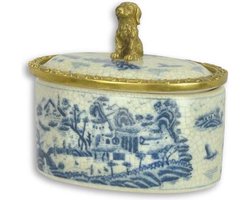 Doos - Delftsblauw landschap - Klassiek - 12 cm hoog