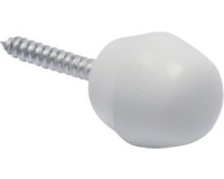 dopjes wit voor spanveer 4 tot 5 mm - flexibele gordijnroedes voor vitrages en gordijnen - einddopje - 10x dop / einddop