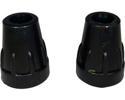 Doppen voor Krukken Zwart 16 mm