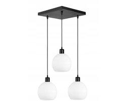 DORA 6-102KW Zwarte Kwadrat Hanglamp E27 3x60W