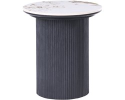 DORA - Bijzettafel - Zwart/Wt - Keramiek
