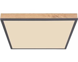 Dora Plafondlamp led CCT antraciet met mdf 45x45cm - Modern - Globo