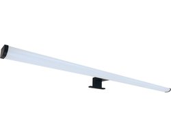 DORIAN LED Spiegelverlichting - Badkamer Lamp - Schilderijverlichting - Rechthoek 15W - 1600 Lumen - 4000K Daglicht wit - Zwart - Kunststof - 780 mm - IP44