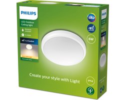 Doris Ceiling 6W 27K White IP54 HV