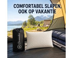 Dormidor TravelMate Reiskussen – Oprolbaar Traagschuim – Comfort van Thuis, Compact voor Onderweg – 43 × 24 cm