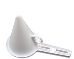 Doseer Giettrechter - Beslag Dispenser - Trechter Chocolade - Voor cupcakes en wafelspannekoeken cake - 23,8*9,8*13 cm - Wit - Kunststof - Trechter Bakken Tools - Beslagdispenser - Crème Glazuur Giet Trechter Dispenser