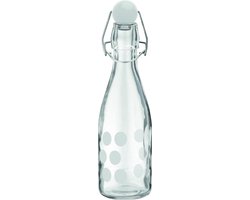 Dot Dot Waterfles - Glas - 0,25 l - Wit