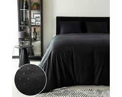 Dotty Zwart Dekbedovertrek