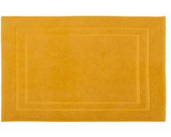 DoubleDry Hotel Badmat 50 x 80 cm – 100% Katoen 1000 g/m2 – Zacht & Absorberend - Okergeel