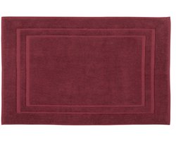 DoubleDry Hotel Badmat 50 x 80 cm – 100% Katoen – Zacht en Absorberend – Bordeaux Rood
