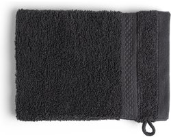 DoubleDry Hotel Washandjes 16 x 21 cm – Set van 6 – 100% Katoen 500 g/m2 – Zacht & Absorberend - Antraciet