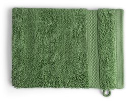 DoubleDry Hotel Washandjes 16 x 21 cm – Set van 6 – 100% Katoen 500 g/m2 – Zacht & Absorberend - Groen