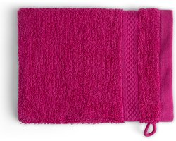 DoubleDry Hotel Washandjes 16 x 21 cm – Set van 6 – 100% Katoen 500 g/m2 – Zacht & Absorberend - Roze