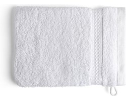 DoubleDry Hotel Washandjes 16 x 21 cm – Set van 6 – 100% Katoen 500 g/m2 – Zacht & Absorberend - Wit