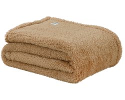 DoubleDry Teddy Fleece Deken - Ultrazacht - 130x170 cm - Beige
