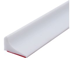 Douche dorpels - 1 m - 20*12 mm - Anti water strip - waterstop - siliconen - wit - Opvouwbare - zelfklevende - voor douchewanden in keukens en badkamers