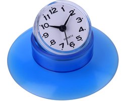 | Douche klok | Badkamer klok | Keuken klokje| Doucheklok| Wandklok| Voor in de douche |Waterbestendig | Met Zuignap | Klokje | Waterdicht |Batterij inbegrepen | Blauw |