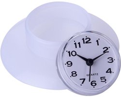 | Douche klok | Badkamer klok | Keuken klokje| Kleur klok| Wandklok| Voor in de douche |Waterbestendig | Met Zuignap | Klokje | Waterdicht |Batterij inbegrepen | Wit|