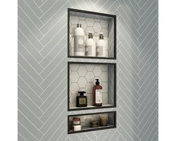 Douche Niche - Inbouw Douchevak - Douche Organisatie - Waterdicht Voorgevormd - 40x86 cm - Geel