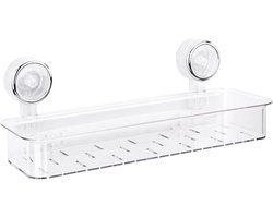 Douche Opberger - Badkamer Rek - Spullen Organiseren - Zonder Boren Bevestigen - 36 cm Breed - Transparant