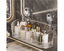 Douche Plank Zonder Boren – Zuignap Bevestiging – Waterafvoer Bodem – PET Materiaal – Veelzijdig Gebruik – 1 Stuk – Transparant