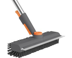 Douche-schrobber - Instelbare 360 graden roterende multifunctionele schrobber - badkamer en schrobborstel - voor tegelvoegen, hout, beton, terras, zwembad, badkuip, keuken, toilet, muur