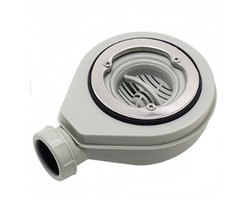 Douche sifon afvoer - voor douchecabines - met geurvanger en haarzeef