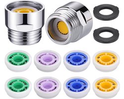 Douche Stroombegrenzer - Waterbespaarder Set - Waterverbruik Reduceren - Verschillende Debieten - 1/2 Inch Schroefdraad
