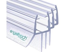 Doucheafdichting 3x 80cm voor Glazen Deuren - Extra Dikke Rubberen Lip - 100% Waterdicht - Eenvoudige Installatie