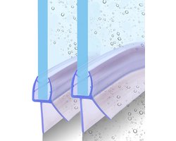 Doucheafdichting Gebogen - Spatbescherming voor Douchecabines 80 cm, Voor Glasdiktes 4-6 mm
