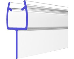 Doucheafdichting Rubber - Waterkerende Strip - Douchecabine Afdichten - Flexibel Hard/Zacht - 2 Meter Lang - Transparant