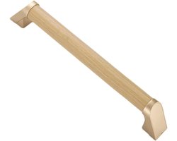 Douchebeugel - Veiligheidsgreep Badkamer - Veiligheid Verhogen - Roestvrij Staal - 38 cm - Houtkleur