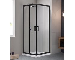 Douchecabine | 2-delige Schuifdeur | 80 x 80 x 200 cm | Met gehard glas En Nano Coating |