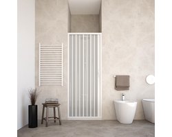 Douchecabine met Halftransparante Panelen en Vouwopening - Ruimtebesparend en In te Korten