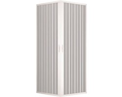 Douchecabine PVC - Badkamer Wand - Ruimte Besparen - Verstelbare Rails - 70 x 90 cm - Wit