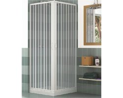 Douchecabine PVC - Hoekdouche - Badkamer Inrichten - Inkortbaar - 70x70 cm - Wit
