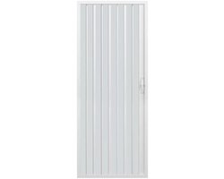 Douchecabine Vouwdeur 120x185 cm Wit - PVC Inloopdouche met Zijdelingse Opening