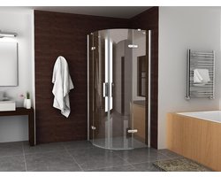 Douchecabine Wiesbaden - 90x200cm - Kwartrond met 2 Deurtjes Sydney