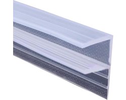 Douchedeur Afdichting - Glazen Strip Rubber - Badkamer Afdichten - Flexibel Buigbaar - 2 Meter 6-10mm - Zilver