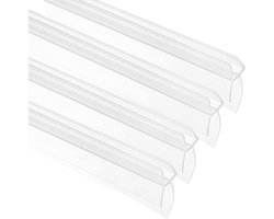 Douchedeur Afdichting - Tochtstrip Douche Rubberen Lip - Badkamer Droog Houden - Verlengde Druppelrand - 40 cm per stuk - Transparant